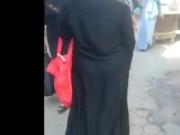 Arab hijab abaya mature with jiggly ass egyptian streets