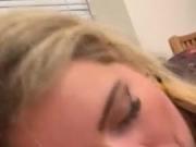 Sucking cock making me cum