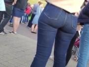 Ass in Jeans Street Candid Voyeur