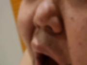 Daddy milks chubby mouth