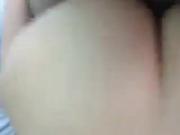 Hubby shooting big load on my ass
