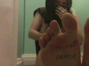 Sissy falaka bastinado anal homemade