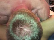 Assrimming licking and sucking and sloppy kissing