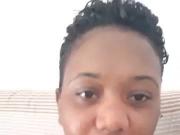 Sexy black girl doing selfies showing big boob