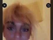 Las Vegas pornstar gags on dildo in the shower