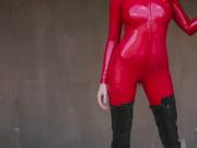 freedom in red latex