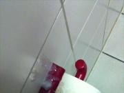 Chronic Masturbator Jerking On a Public toilet Paper