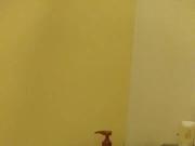 tries to suck his little cock into life then tries to fuck