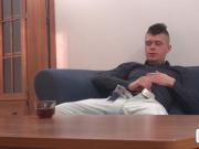Big dicked young dude masturbates and plays with his dickHot