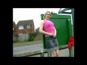 Public Flashing Changing in Bus Stop and Pissing