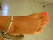 Feet of a friend