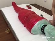 3 Layere Mummification bondage breath paly