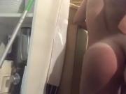 Masturbating