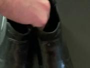 Son cums on mothers brand new ankle boots