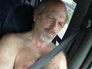 Daddy bear jerking and driving