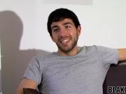 Handsome amateur Brit strips and tugs on his big hard dick