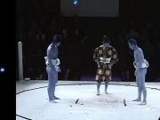 A sexy sumo wrestler gets fully stripped. LIVE