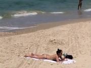 thong beach spy 2 - she busted me and shouted