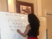 Sexy Thick Algebra Teacher