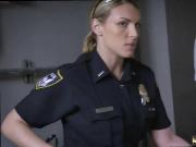 Police sex and milf creampie eating