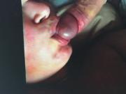 Pregnant blonde bbw swollows