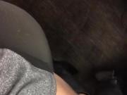 Teasing with Stockings - visible tops