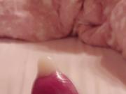 Big cumshot in condom