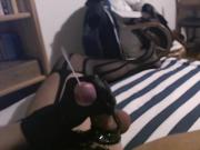 Cumming hard