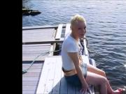 Norwegian young girl masturbate outside