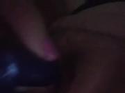 Hairy bbw toying wet pussy