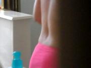 Asian Wife Getting Dressed