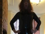 Crossdresser in PVC