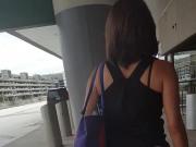 Hot milf in transparent pants at FLL airpot part 2