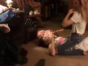 Sexy Teen Babes Wrestling