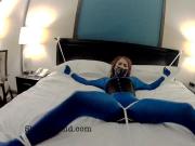 Terra Mizu.. Bound in Blue Spandex