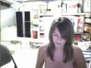 Bored GF webcams from work