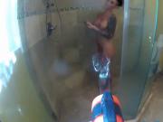 Water attack on Christy Mack!