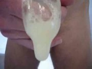 Condom filling