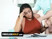 FreeUse Milf - Curvy Latina Carmela Clutch Lets Her Stepson Play With Her Huge Tits And Milf Pussy