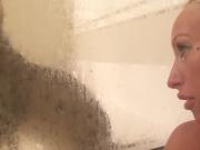 Cute girls show her pussy in bathroom