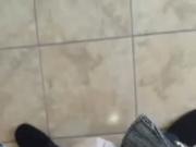 Releasing my hard white cock from my boxers