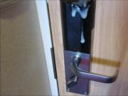 public cum on cabin door