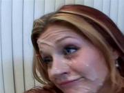 Redhead Gets 2 Huge Loads of Cum