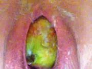 Masturbating with a mango