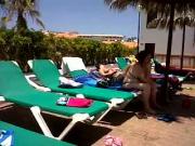 Nice spanish tits at the poolside