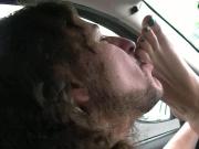 Driving With Giulia Full - Foot Domination in the Car