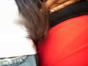encoxada red pants