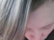 College girl makes him cum in her mouth while sucking