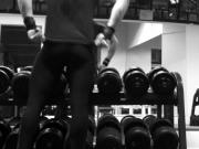 lycra man in gym