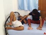 Asian trio with amateurs assfucking